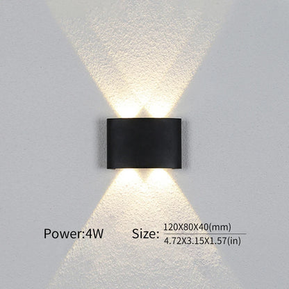 Led Wall Lamp Waterproof IP66 Up And Down Lighting Garden Decoration AC85-265V indoor&amp;outdoor Wall Light for Bedroom Living Room