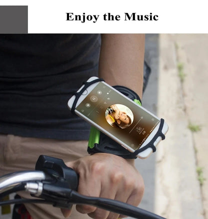 New Wristband Phone Holder 360°Rotatable Universal Sports Wristband for Smartphone Running Armband for Hiking Biking Walking