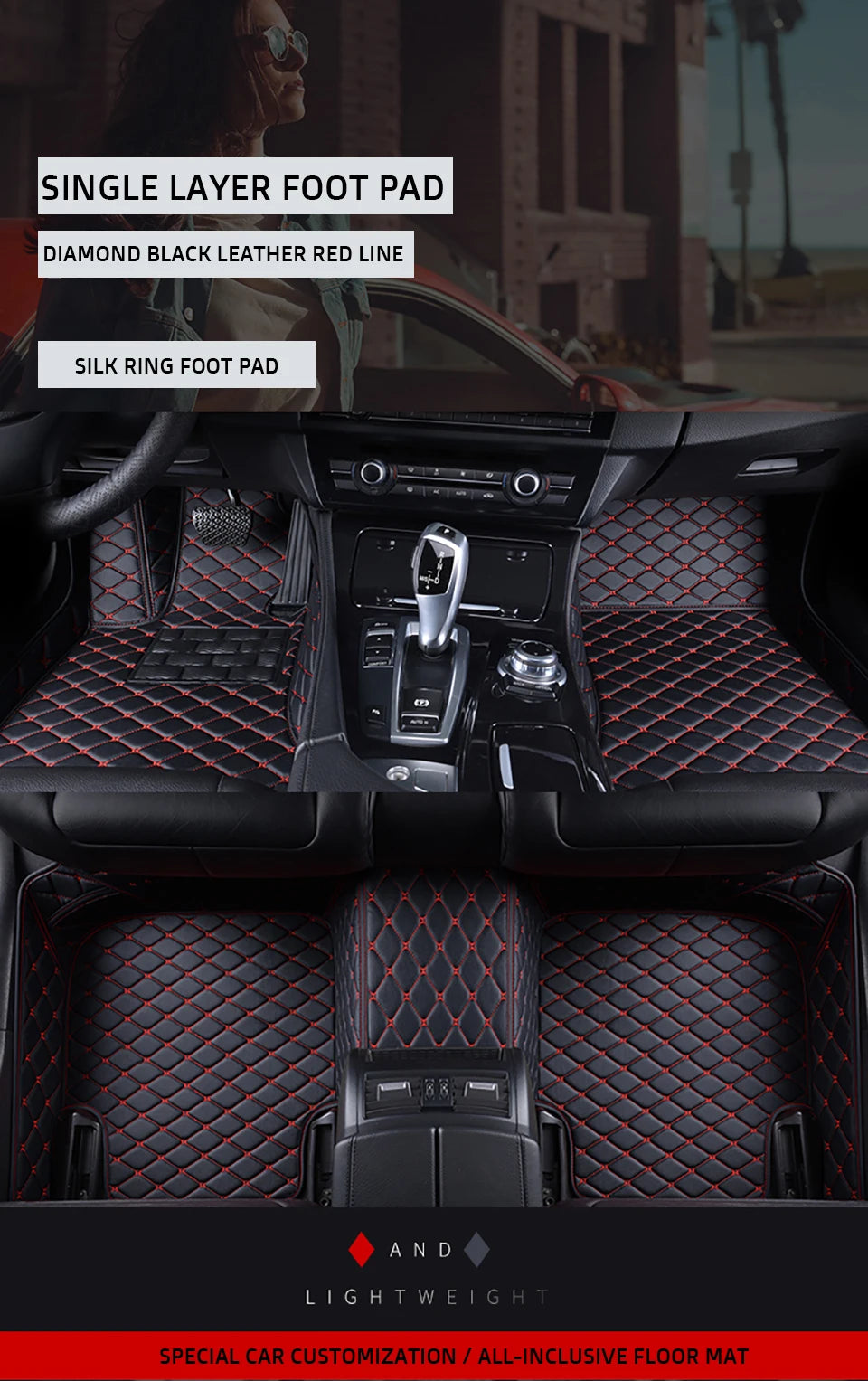 KAHOOL Custom Car Floor Mats For Mazda 3 Axela Auto Carpets Foot Coche Accessorie